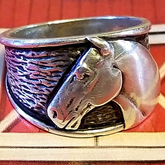 Rare Silpada Sterling Silver Equestrian Horse Ring - Picture 11 of 11